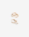 Aros Sets Perlas Earcuffs Perlas - Dorado