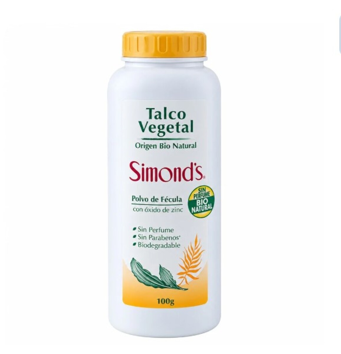 Talco y fécula vegetal Simond´s 100g 