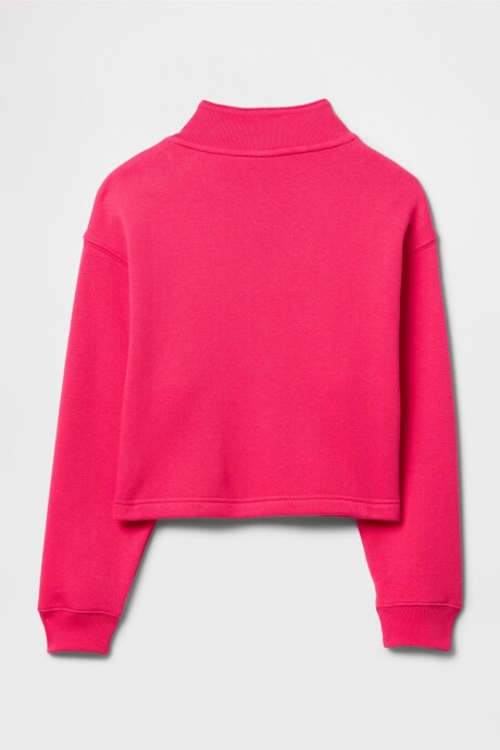 Buzo Deportivo Medio Cierre Niña Raspberry