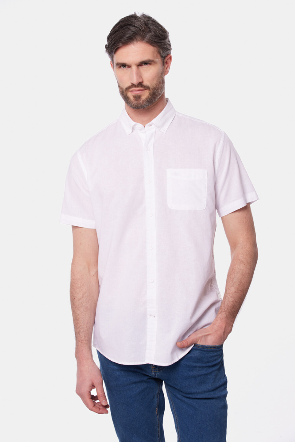 CAMISA DE LINO Blanco