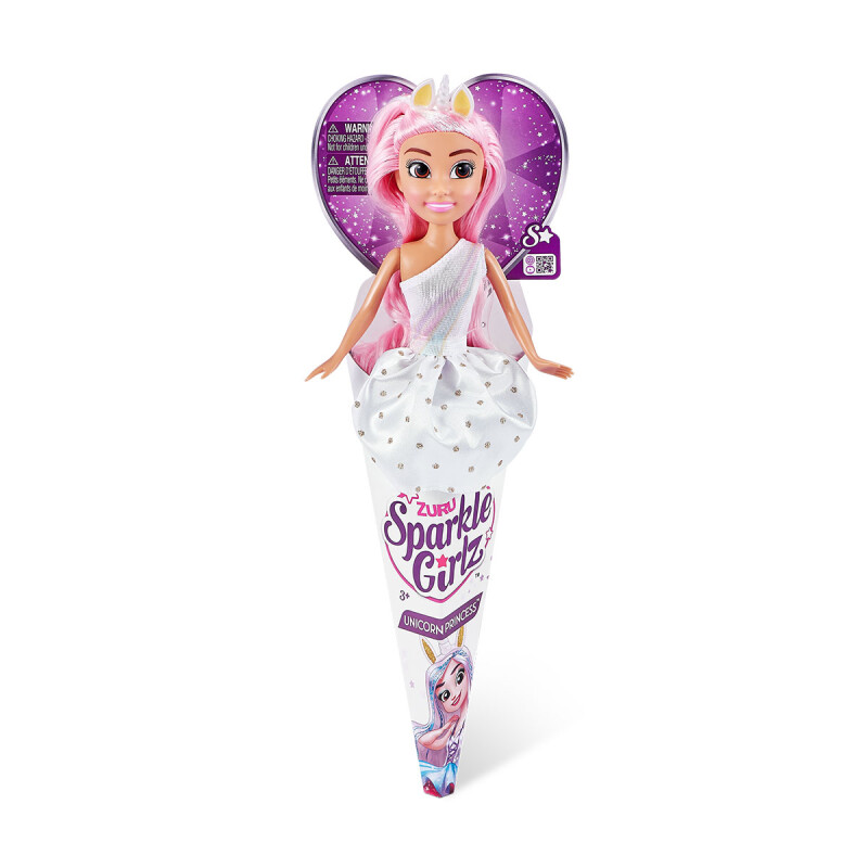 Muñeca Princesa Unicornio Sparkle Girlz Zuru Rosa