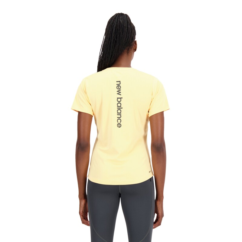Remera New Balance de Dama - Impact Run - WT33277SLF ORANGE