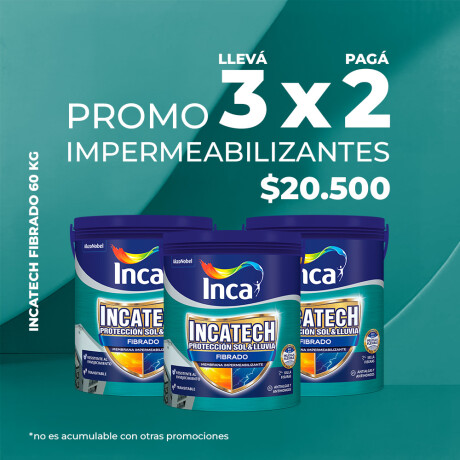 PROMO 3X2 INCATECH FIBRADO BLANCO 60 KG PROMO 3X2 INCATECH FIBRADO BLANCO 60 KG