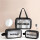Set de Neceser de Viaje Transparentes Impermeables Washbag Negro