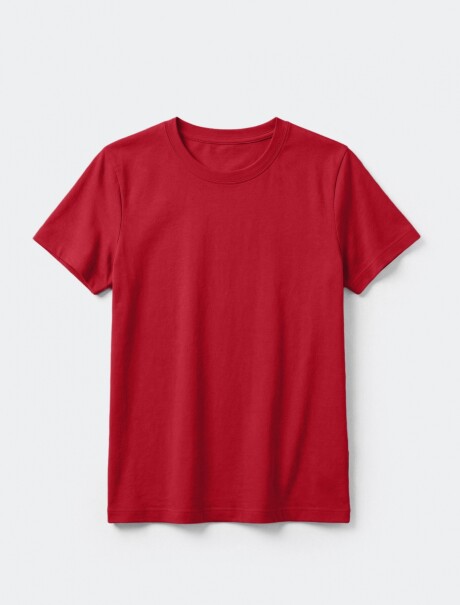 CAMISETA BÁSICA SLIM WORLD ROJO