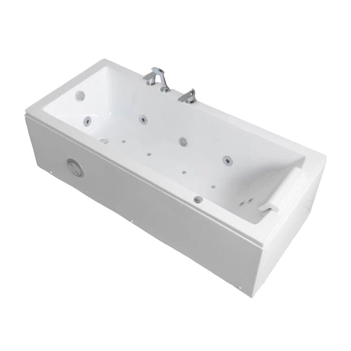 Hidromasaje Autoportante 160X70 Con Griferia A La Izquierda Y 6 Jets Grandes Incluye 1 Frente De 1.60Mts. 