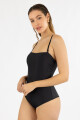 Malla strapless liso Negro