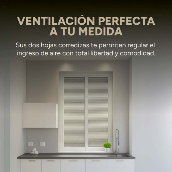 Ventana de PVC Blanco 120 X 150 Corrediza Aislante Premium Ventana de PVC Blanco 120 X 150 Corrediza Aislante Premium