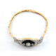 Pulsera Antigua Oro 18K, Platino, Onix Y Brillantes Pulsera Antigua Oro 18K, Platino, Onix Y Brillantes
