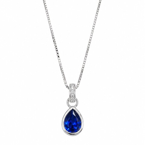 Cadena con colgante modelo gota/piedra azul Cadena con colgante modelo gota/piedra azul