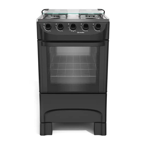Cocina Mueller Moderatto Combinada 4h Gas/eléctrica Color Negro Cocina Mueller Moderatto Combinada 4h Gas/eléctrica Color Negro