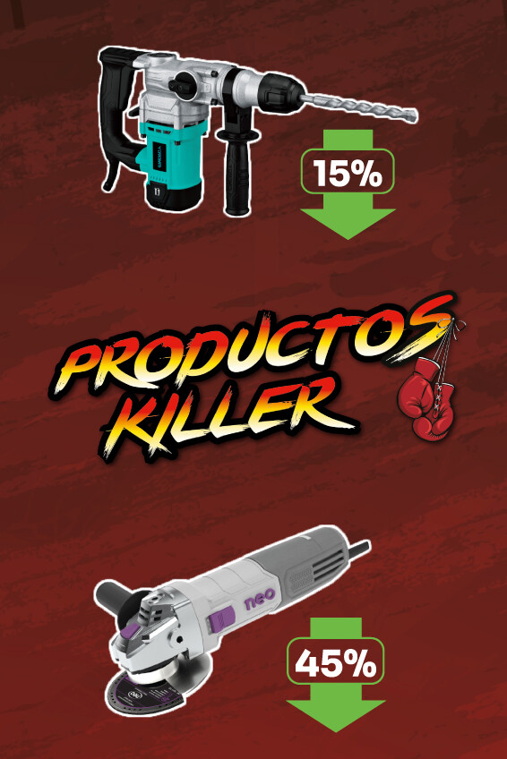 Productos Killer - Submenú