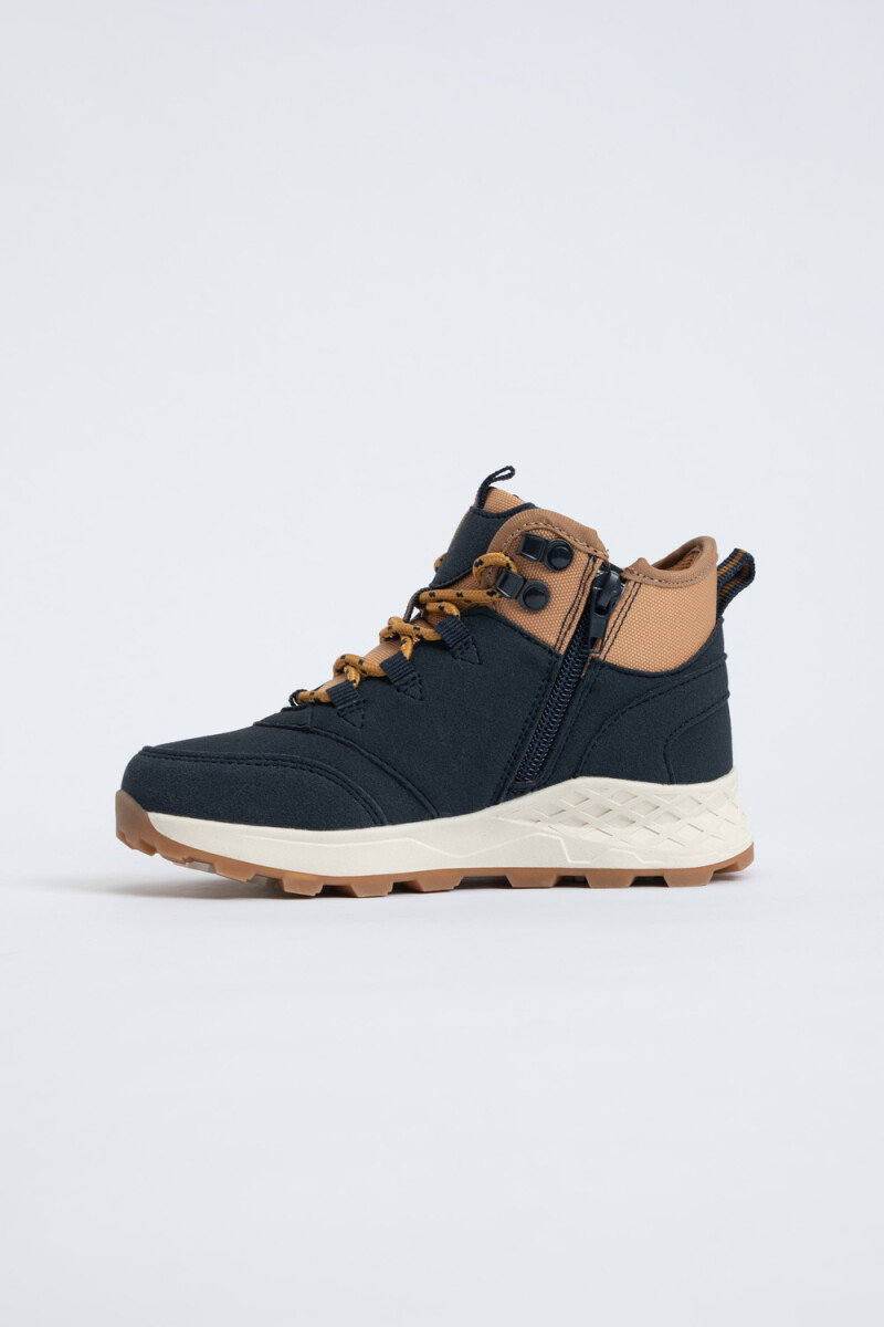 Bota leñadora cordones Azul