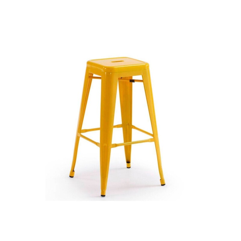 Taburete Tolix Hogar Pub Muebles Amarillo