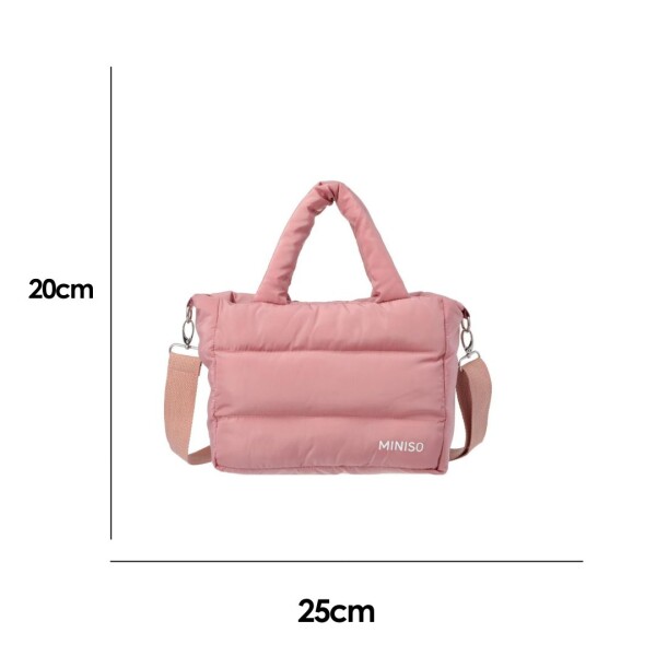 Cartera puffer rosa