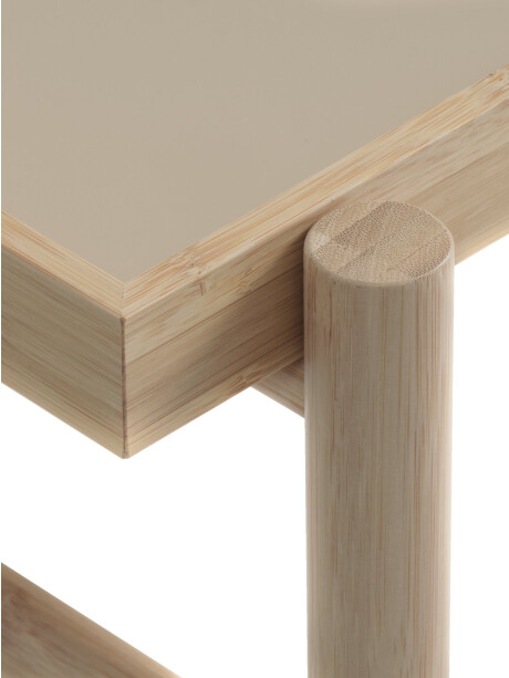 Mesa auxiliar STIGE 46×50 crema/natural Mesa auxiliar STIGE 46×50 crema/natural