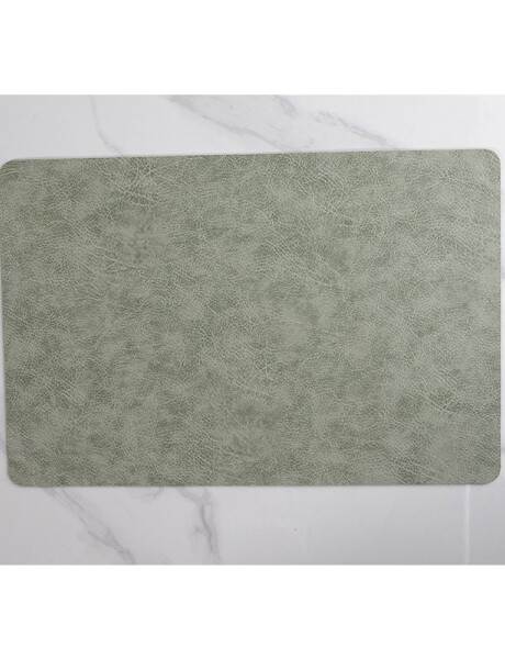 INDIVIDUAL PVC SIMIL CUERO 45x30CM VERDE AGUA INDIVIDUAL PVC SIMIL CUERO 45x30CM VERDE AGUA