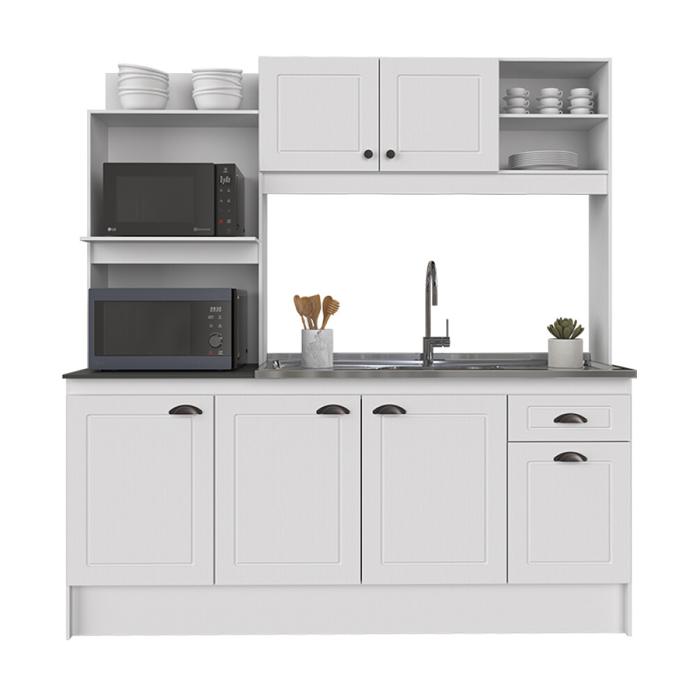 MUEBLE DE COCINA KIT LÍNEA AMERICANA 6 PUERTAS 1 CAJÓN MUEBLE DE COCINA KIT LÍNEA AMERICANA 6 PUERTAS 1 CAJÓN