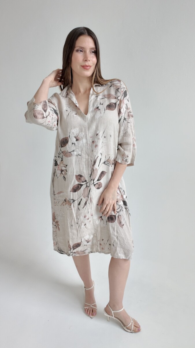 Vestido Brucelas - Beige 