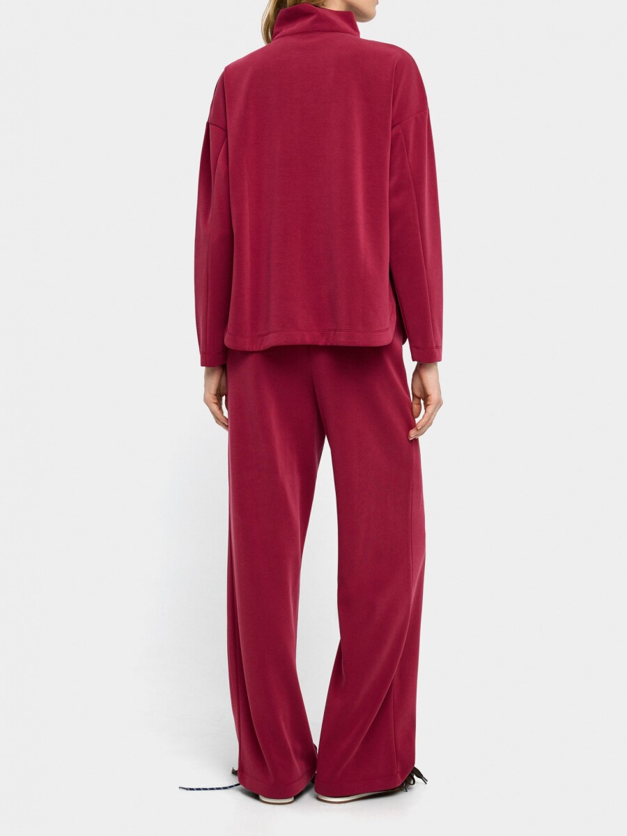 Pantalón Con Cintura Elástica Tacto Suave rojo
