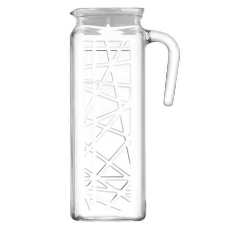 Jarra vidrio 1200cc con tapa TRANSPARENTE