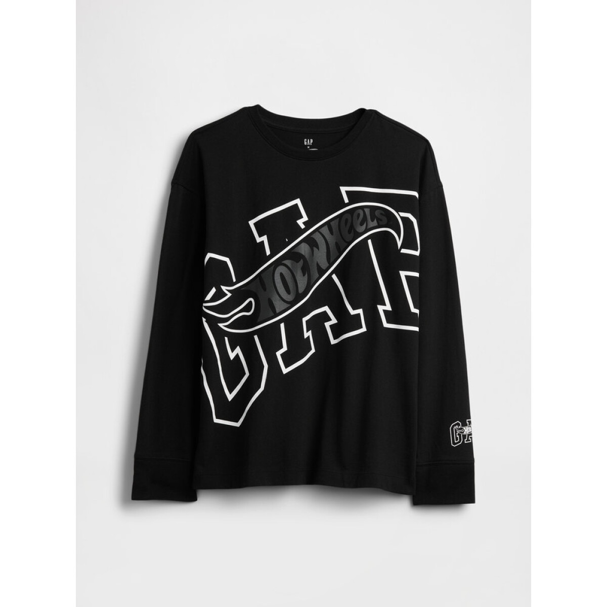 V-JPN LS HW GAP GR TEE - TRUE BLACK 