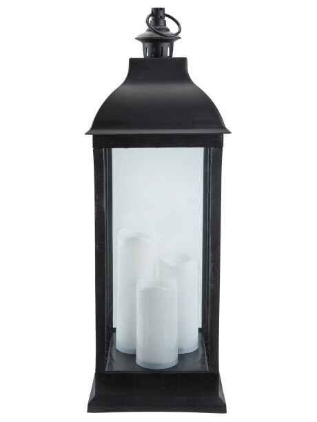 Farol ANKA 24x24x70cm c/LED negro Farol ANKA 24x24x70cm c/LED negro
