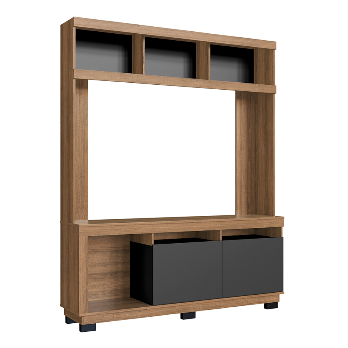 Rack Verona MDF 2 Puertas 2 Cajones 3 Estantes dma0007 - MARRON 