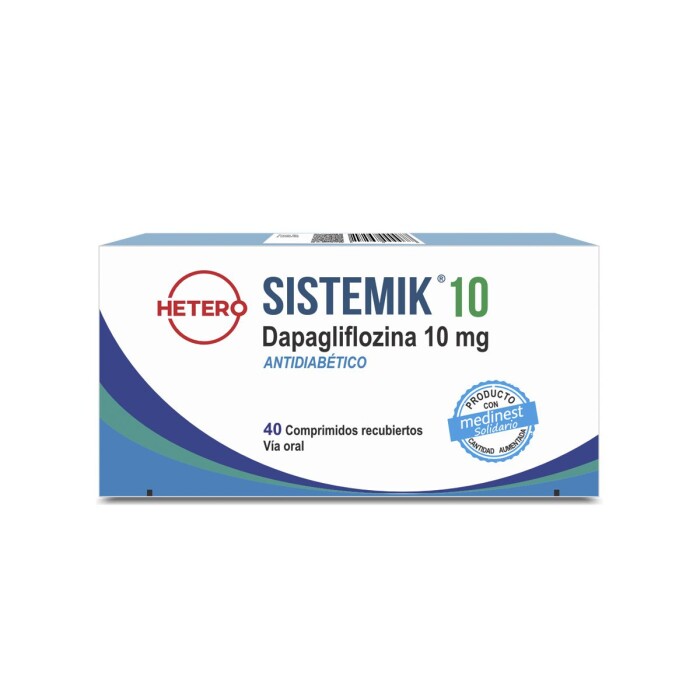 SISTEMIK 10 MG CJ X 40 COMP. REC. única