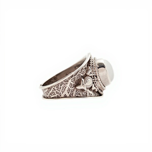 Anillo Oval-Plata 925-Piedra Luna-AN3107 conpiedra