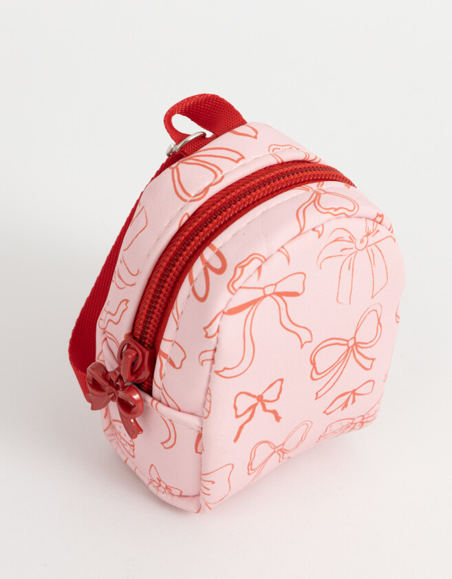 Llavero Mochila Llavero Y Charm De Mochila Estampada - Rosa Claro