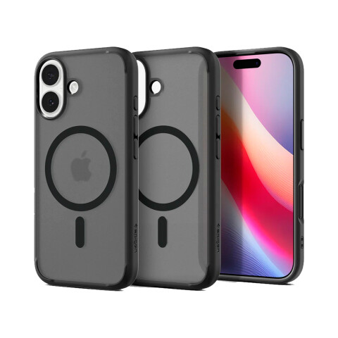 Spigen Funda Crystal Hybrid Mag Fit iPhone 17 Frost Black Spigen Funda Crystal Hybrid Mag Fit iPhone 17 Frost Black