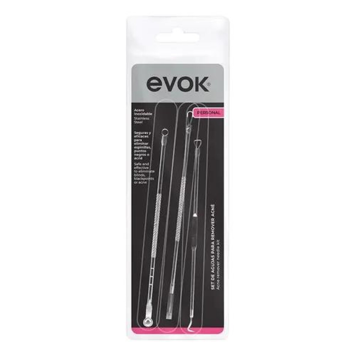 Set de Agujas Extractoras para Acné 3 Piezas - Evok 