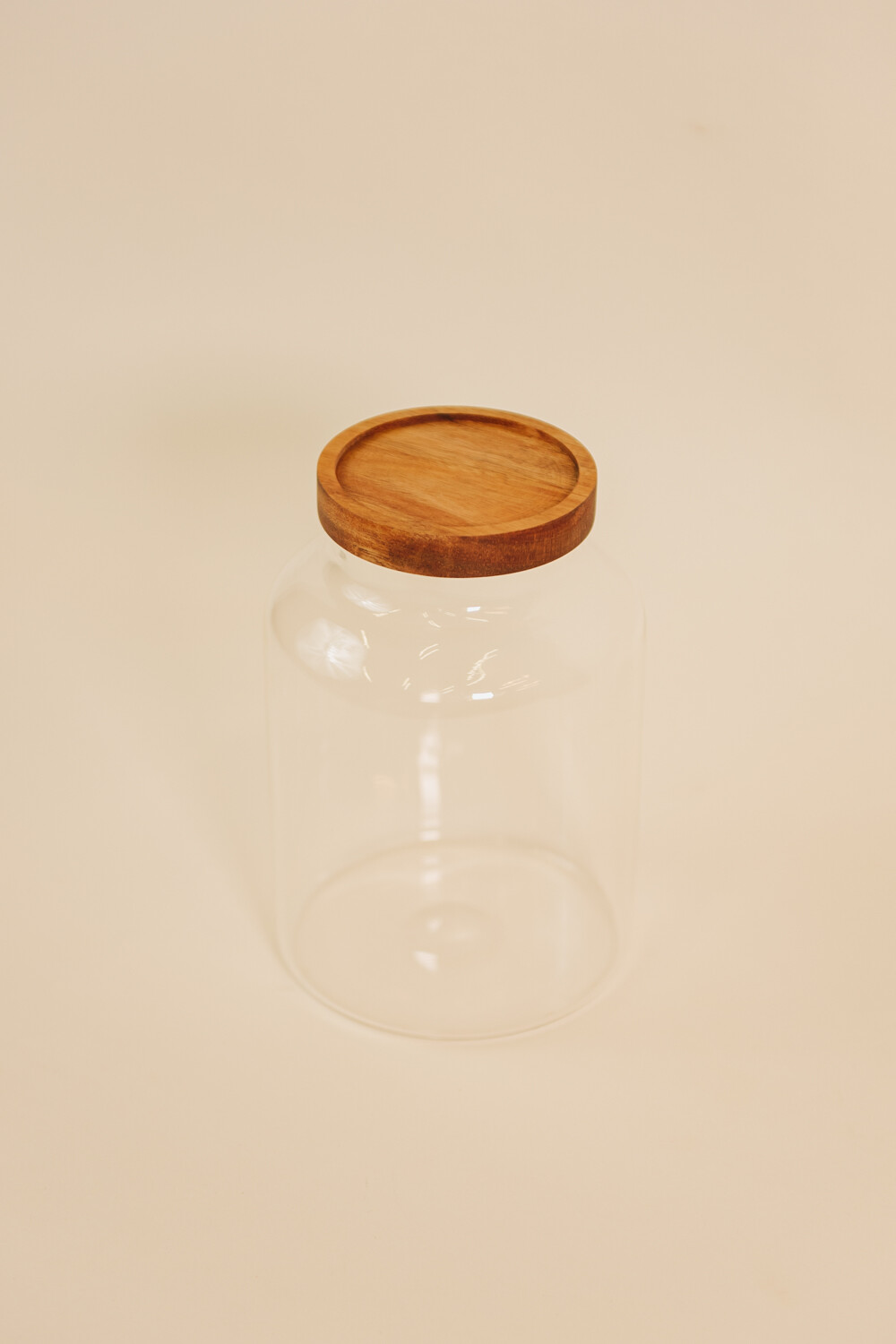 Tarro Cocina Tapa Madera Color Unico