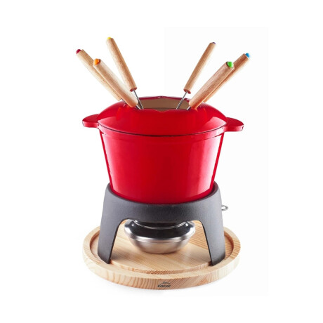 Fondue 1.2 Litros Hierro Fundido Rosso Lacor Fondue 1.2 Litros Hierro Fundido Rosso Lacor