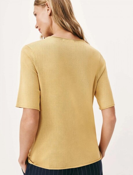 BLUSA MANGA CORTA AMARILLO