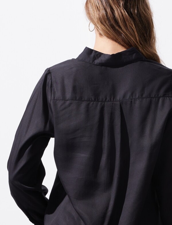 Camisa Bolsillos NEGRO