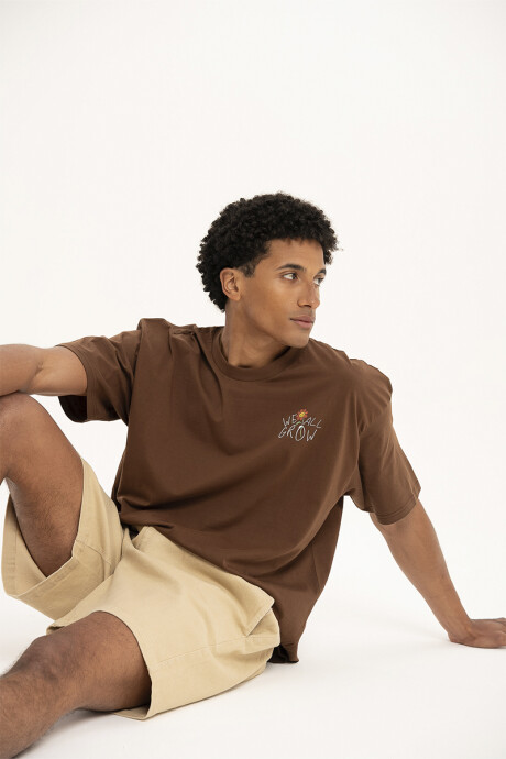 Remera Pulau Lunita Marrón