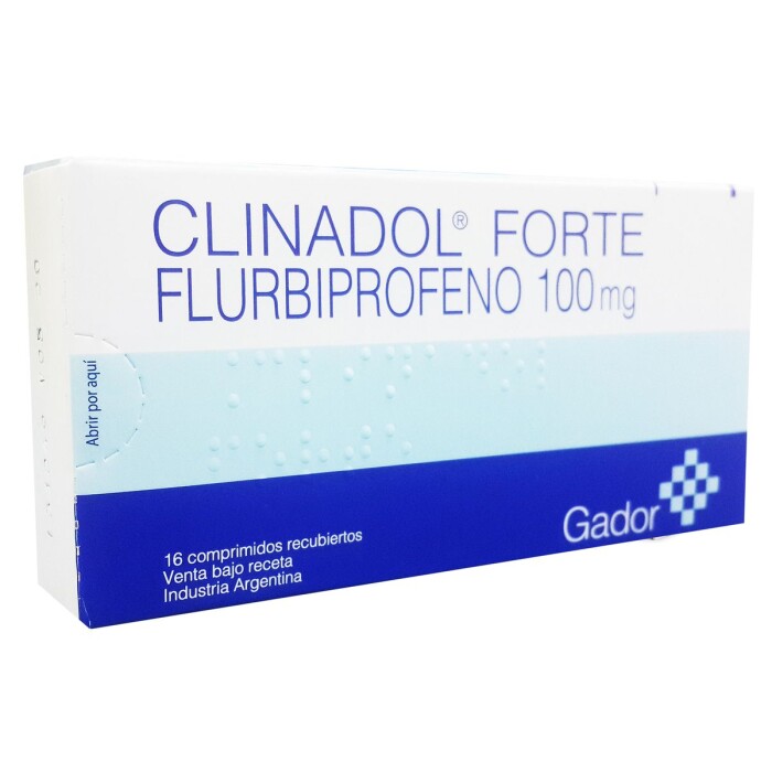 CLINADOL FORTE 100 MG. CJ X 16 COMP. REC única