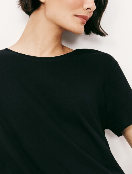 CAMISETA BÁSICA SLIM WORLD NEGRO