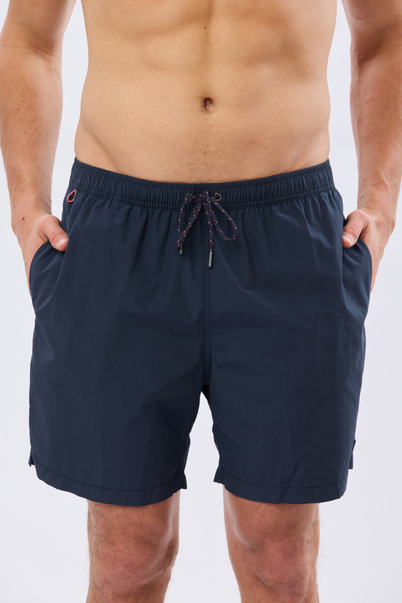 SHORT DE BAÑO LISO - Azul 