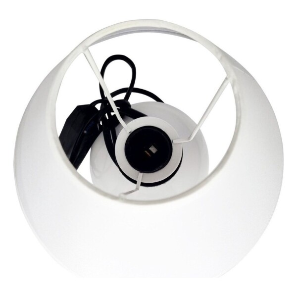 Lampara Portatil Cerámica Mesa Escritorio Luz Calidad Color Variante Blanco