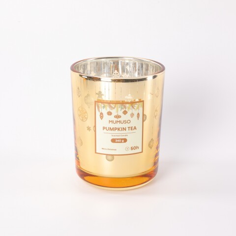 VELA AROMÁTICA NAVIDEÑA COLECCIÓN SPARKLING FAIRYLAND (DORADO / 340 G) VELA AROMÁTICA NAVIDEÑA COLECCIÓN SPARKLING FAIRYLAND (DORADO / 340 G)