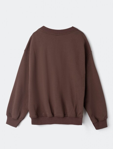 BUZO INFANTIL CON ESTAMPA - MARRÓN MARRÓN