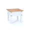 Mesa de living lateral - Linea mexicana Blanco