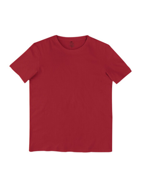 CAMISETA BÁSICA UNISSEX REGULAR WORLD BORDÓ
