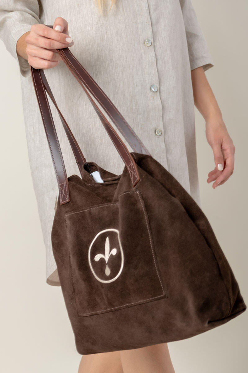 Bolso flor - Chocolate 