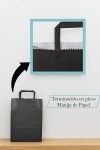 Bolsa lisa acuario 22x10x30 cm NEGRO