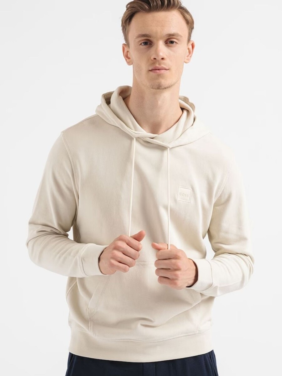 Hugo Boss -Canguro de algodón, regular fit , WETALK - Beige 