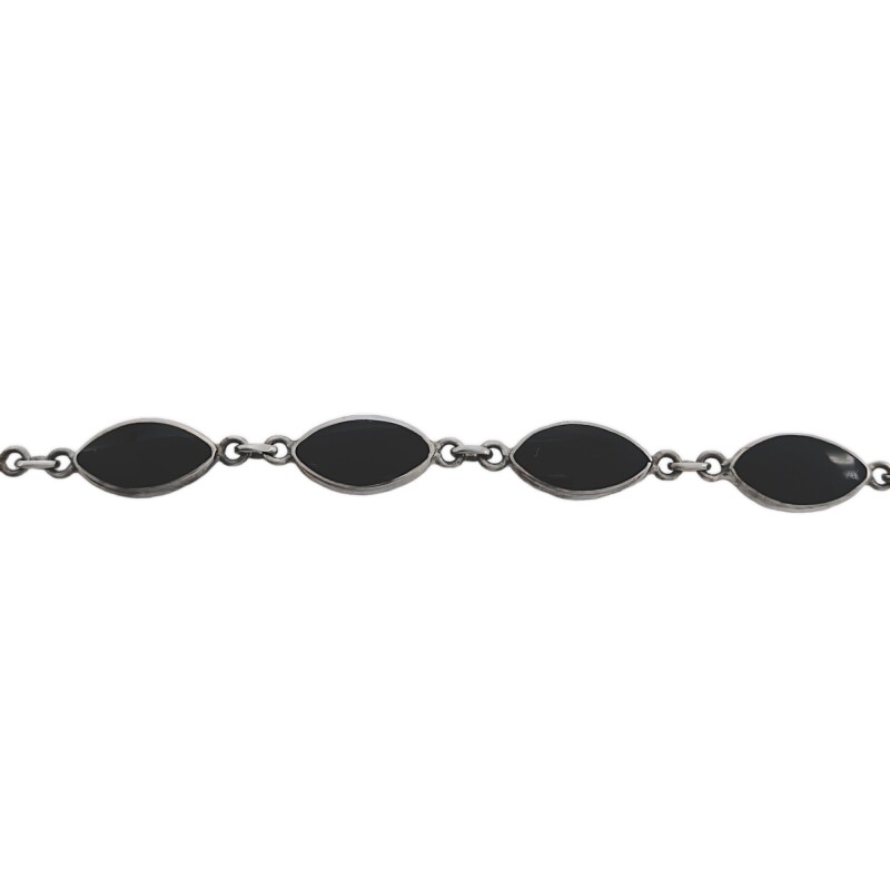 Pulsera Almendra-Plata 925-Piedra onix-PU3002 conpiedra
